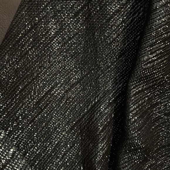 PARKER CLAUDETTE Fit Flare Dress METALLIC SHIMMER Cutouts Size Medium - Picture 8 of 9